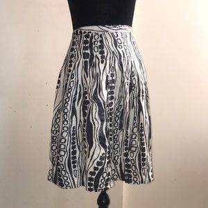 WD•NY Cream and black skirt
